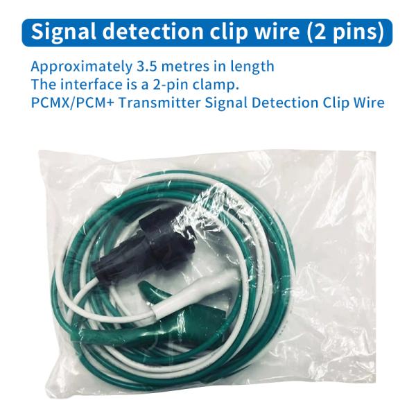 Leidi RD8000/8100/8200/PCM Pipeline Detector Transmitter Power Cord Connection Battery Clamp Cable