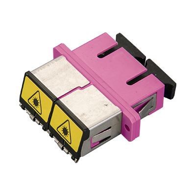 Quality Dust Proof SC Adapter Duplex SC Multimode Fiber Adapter With Auto Shutter DX for sale