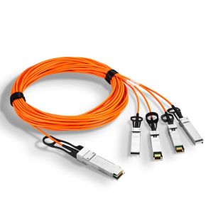 China 1M 40G QSFP+ To 4x10G SFP+ AOC Active Optical Cable wholesale