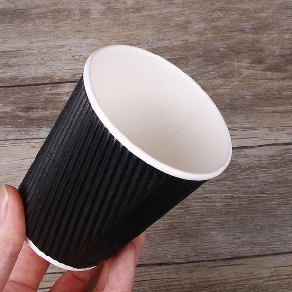 BPA Free 8oz Double Wall Paper Coffee Cups For Tea Milks