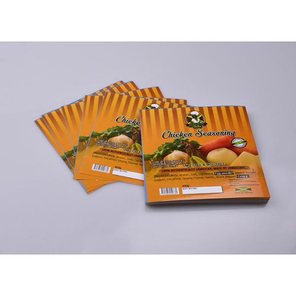 Personalized permanent self adheisve paper seasoning food container packaging labels
