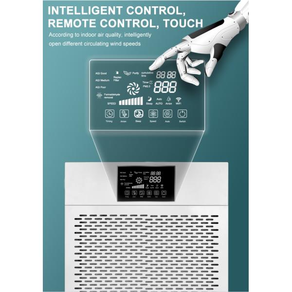 Pre Filter 260W H13 Hepa 1280m3/H Medical Air Purifier