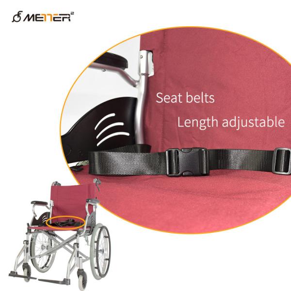 Folding Aluminum Elderly CE Lightweight Manual Wheelchair
