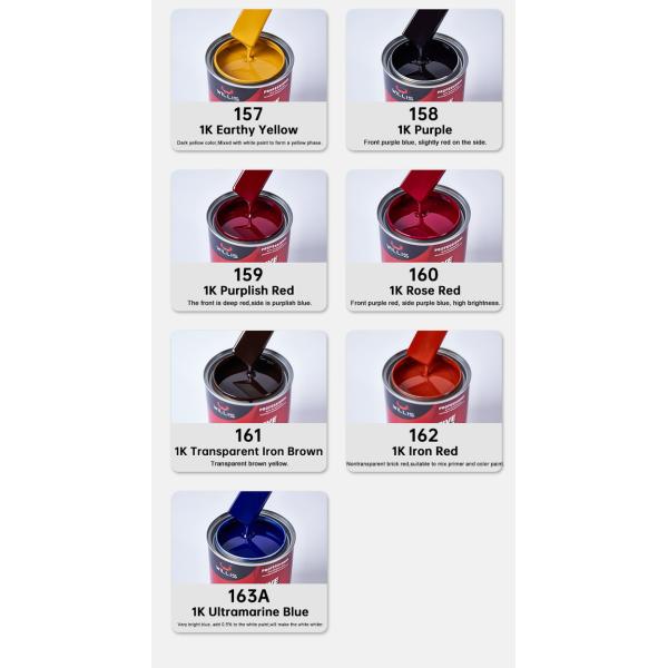 Auto Black / Pure White / Lemon Yellow Solid Acrylic Car Spray Paint