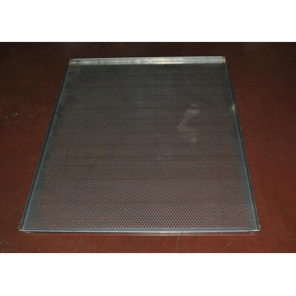 Metal Perforated Baking Serving Tray For Oven , Stainless Steel Food Tray