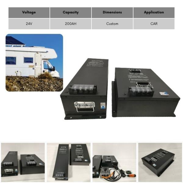 24V200AH Rv Lifepo4 Battery Electric Vehicle Battery Pack 5120Wh Custom Made