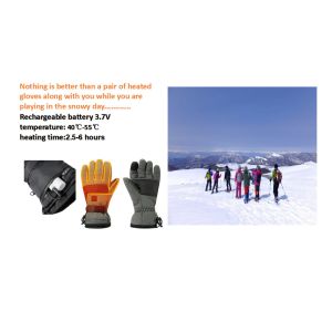 Riding Snowboarding Winter Electric Heated Ski Gloves 3.7V 2200mAh