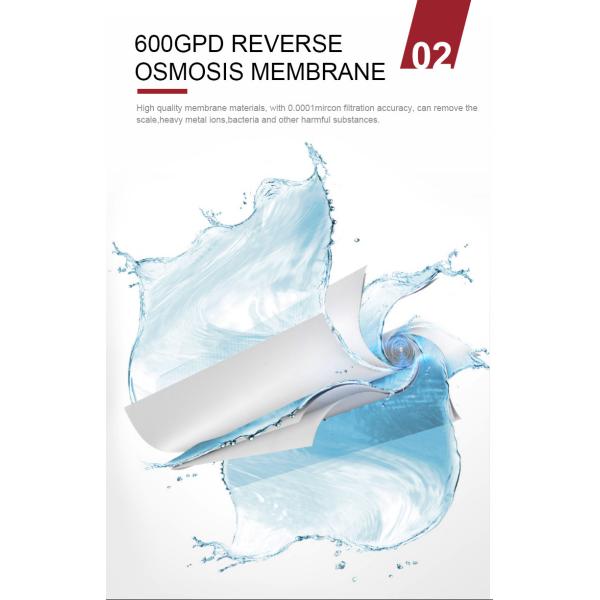 50/60Hz Home Reverse Osmosis Water Purifier System 600GPD Under sink