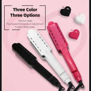 China FCC Certified PTC Heater Titanium Coated Hair Straightener Two In One wholesale