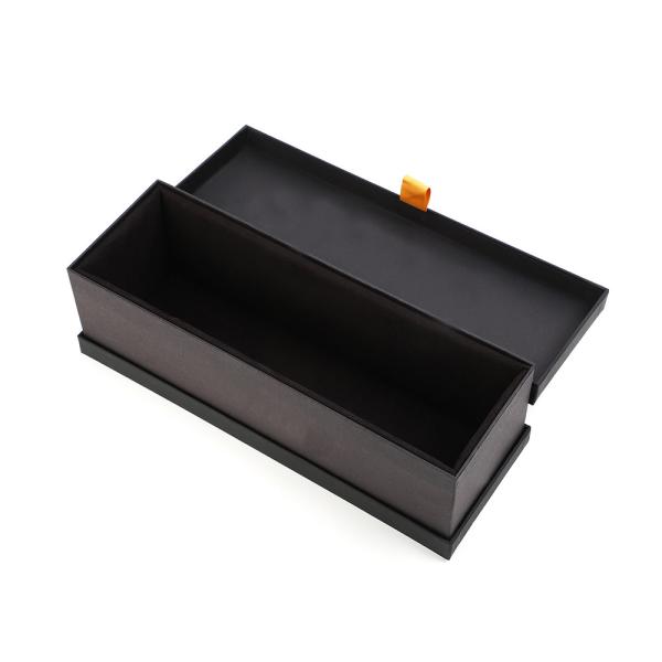 PU leather Single Wine vodka brandy Bottle Gift Box Luxury Rigid Spirit packing box Sponge Cushion