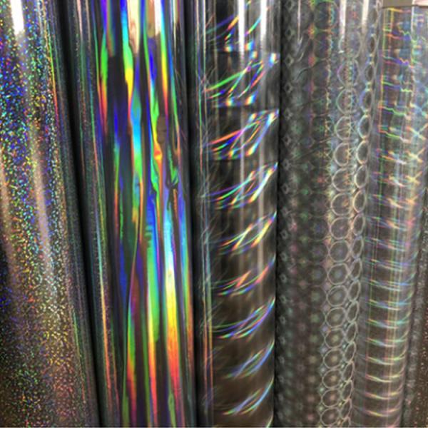 Self Adhesive Transparent Holographic Film Roll For Packaging Decoration
