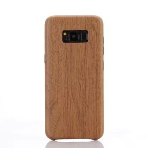 China for samsung galaxy s8 Retro Wood Grain pattern soft TPU PU back phone case on sale
