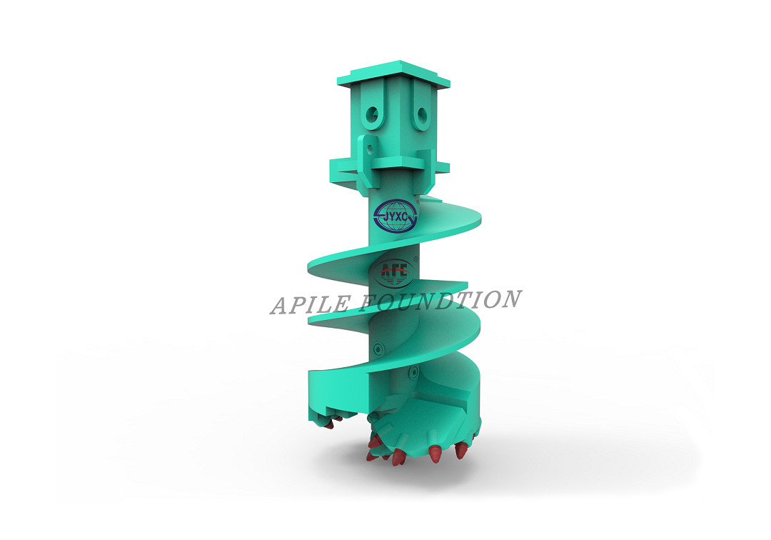 China APFDX Double Cut Conical Soil Auger with Rotating Bottom Gate on sale