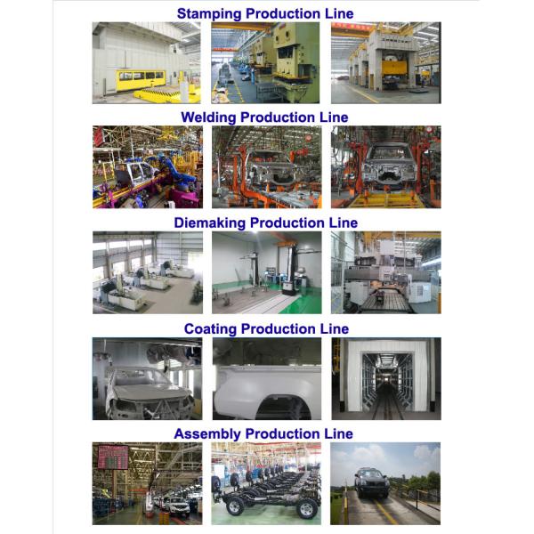 Auto Assembling Double Cabin Small Pickup Trucks Petrol Powered 4*4 Drive Euro V