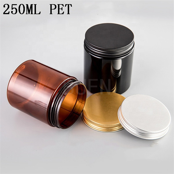 Transparent Amber Empty Cosmetic Containers Eco Friendly Cosmetic Packaging