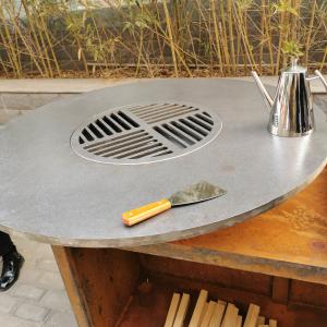 China INTERTEK Outside Corten Steel Fire Pit Outdoor Barbecue Grill weather resistance wholesale