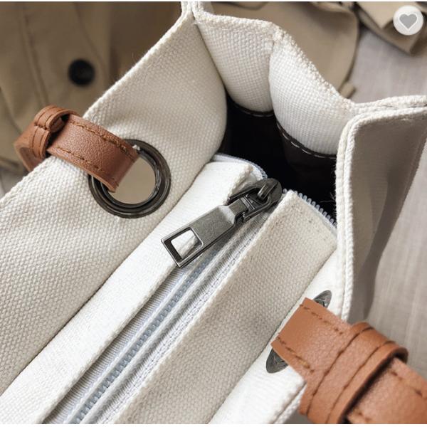 Women Customized Reusable Bags Canvas Tote Bag 10oz With Leather Handles Hot Sale Wholesale Eco-Friendly Canvas Tote Bag Custom Printing Logo Canvas