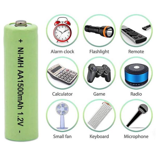 UNEMETECH Ni-MH 1.2V AA 1500mAh Rechargeable Battery for Electric Razor