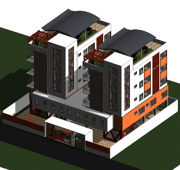 Prefabricated Multi Storey Steel Building for Office and Hotel