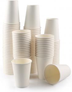 China Coffee Cups Disposable Dinnerware Sets White Water Paper Cups Disposal Tableware wholesale