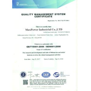 MAXPOWER INDUSTRIAL CO.,LTD Certifications