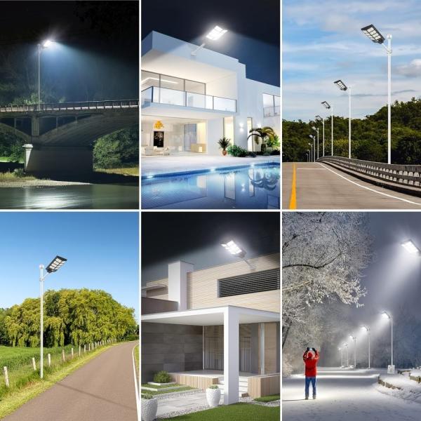 High Brightness Solar Powered Street Lamp Energy Saving High Powered Outdoor Lights