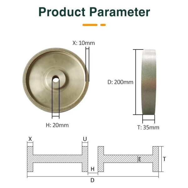Sharp Grinding Wheel Disc Superhard Electroplated Diamond Tools