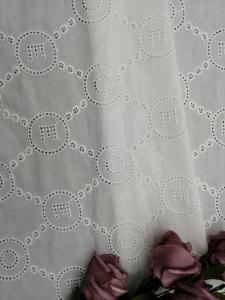 China Letter Pattern Lace Embroidered Eyelet Fabric Baby Dress Cloth wholesale