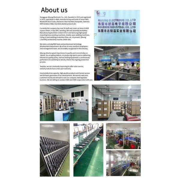 Qleung S812-4 Digital Waterproof Fingerprint Password Card TTlock App Remote Unlock Smart Home Door Lock