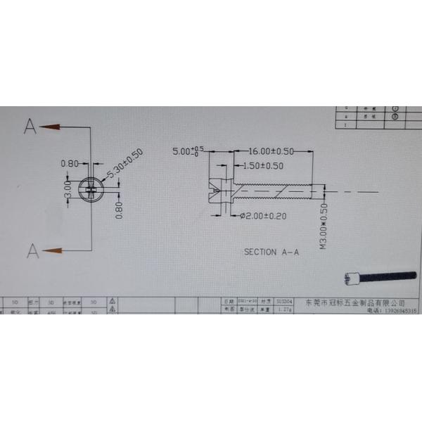 M3 M4 M5 Galvanized Lead Seal Screw Meter Screws Cover Bolt Perforated Bolts 10mm-40mm Length