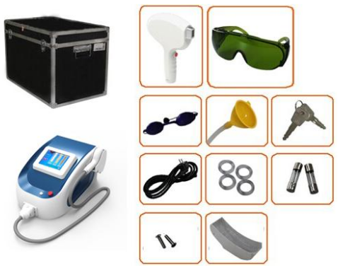 portable 808nm Diode Laser Hair Removal Machines/powerful Diode Laser Hair Removal