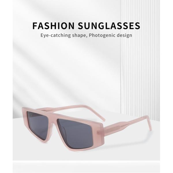 Flat Top Acetate Frame Sunglasses Custom Irregular Metal Frame Sunglasses Womens