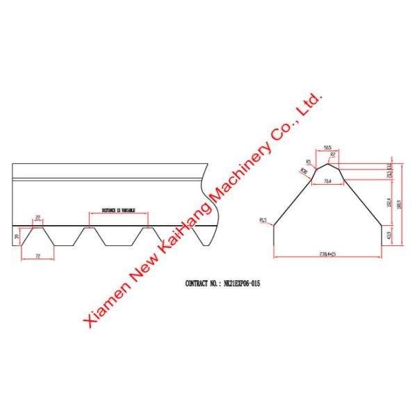 Full Automatic Roll Forming Machine , Galvanized Sheet Ridge Cap Machine Total Power 11kw, Flashing Ridge Cap