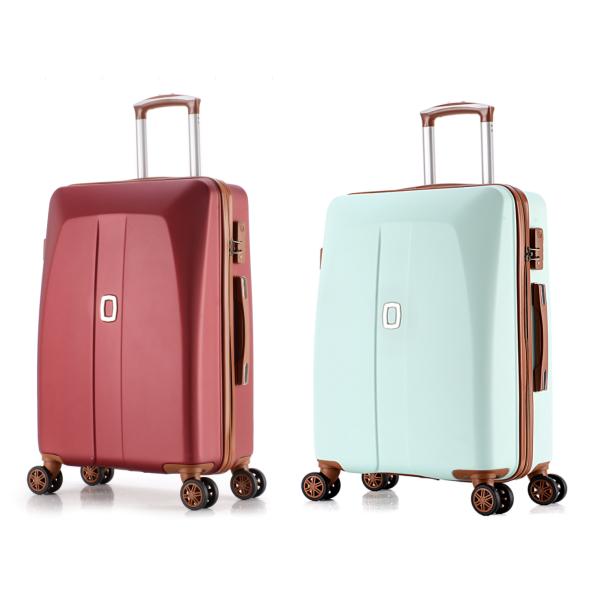 ABS Luggage Set 3 Piece Set With Camouflage PC Printing, Recessed Plane Wheel Durable TSA Lock Aluminium Trolley