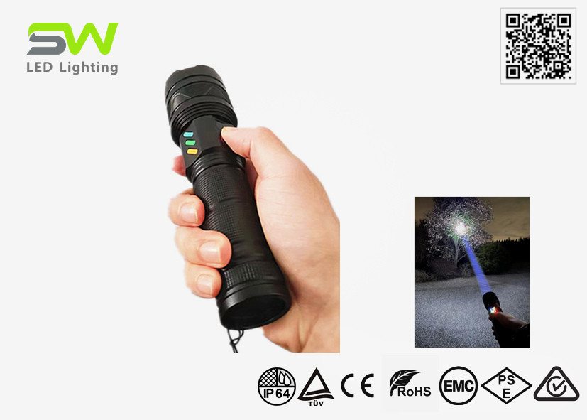 China LEP Laser Excited Phosphor Flashlight Zoomable Focused 1000M Beam For Hunting wholesale