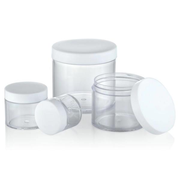 Customizable Eco-friendly Plastic Cream Jar for Cosmetic Packaging in Multiple Sizes