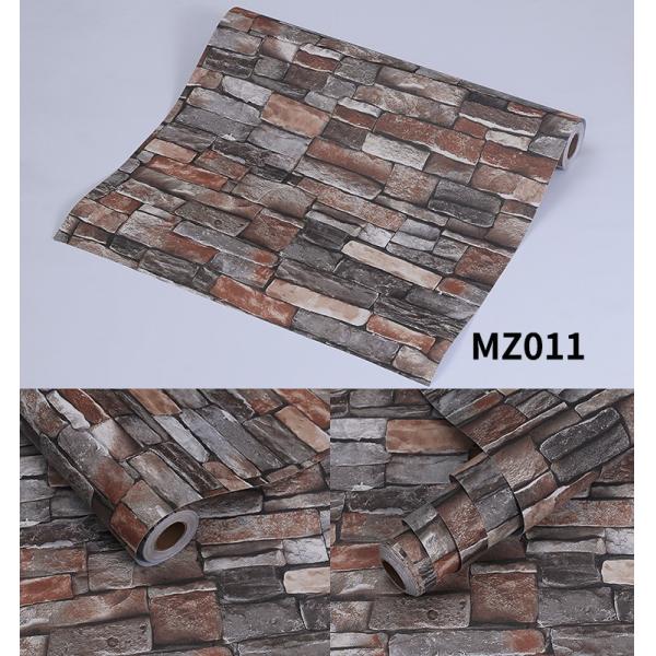 Moisture-Proof PVC Vinyl Brick Stone Wallpaper Vintage Design 3D Brick Wallpaper Adhesive Paper Stickers