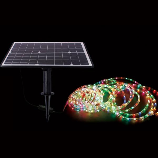 IP65 IP67 Solar Powered Led Strip Lights Outdoor 6500K Solar Led Rope