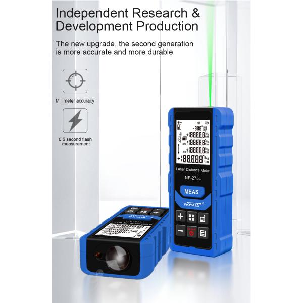 LCD Digital Multifunction Green Laser Distance Measuring 60m 100m Distance Measurement Laser Rangefinders NF-275L