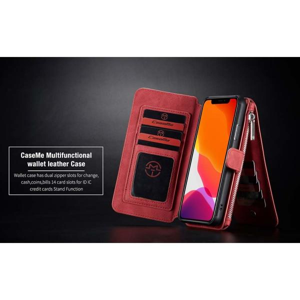 Multifunctional wallet PU leather phone case for 2019 iphoneX, with zipper slots