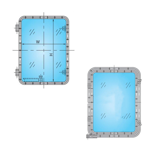 Quality Toughened Glass 600x300mm Soundproof Sliding Window Marine Boat Accessory for sale