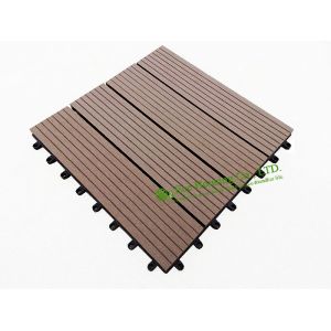 China Garden Tiles For Sale, WPC Outdoor decking For Garden, easy Installation wpc decking tiles, 300x300mm on sale