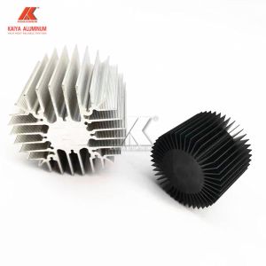 Round Anodized Heat Sink Aluminum Profiles 6063 T5 AL Grade