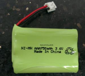 China Ready To Use AAA750 Nimh Battery Packs 3.6V For Baby Monitor on sale