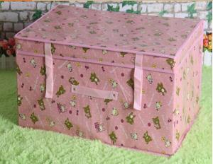 China Customized Foldable Lamination Non Woven Storage box /bins , Pink / Yellow / Blue wholesale