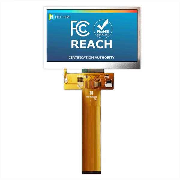 480x272 Color 4.3" High-Brightness TFT LCD For Outdoors