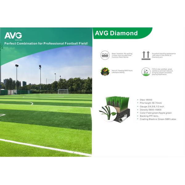 50mm Height Artificial Football Grass Artificial Synthetic Grass