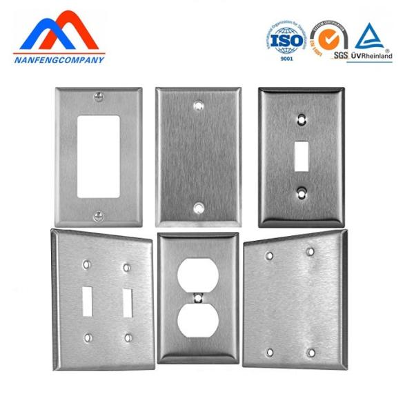 ROHS ISO Certified Stainless Steel Wall Plate for Switches Customizable as per Demand