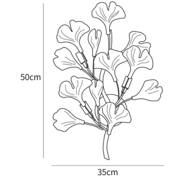 Hotel Elegant Magnolia Flower Ceramic Wall Lamp