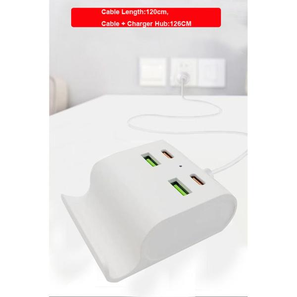 20W USB Charger Kits 4 Port PD QC3.0 Universal Travel Adapter